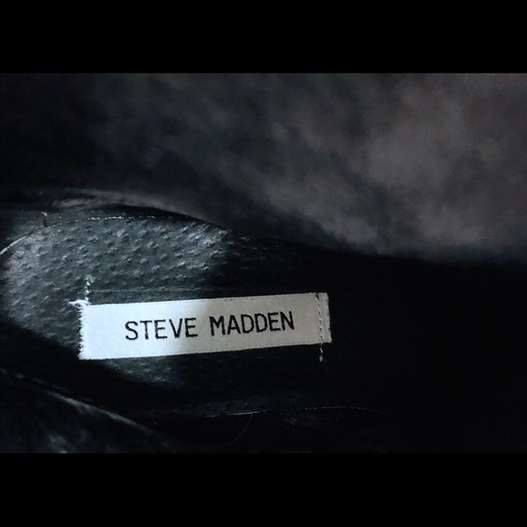 Steve Madden Studded Distressed Look Boots - Picture 8 of 8